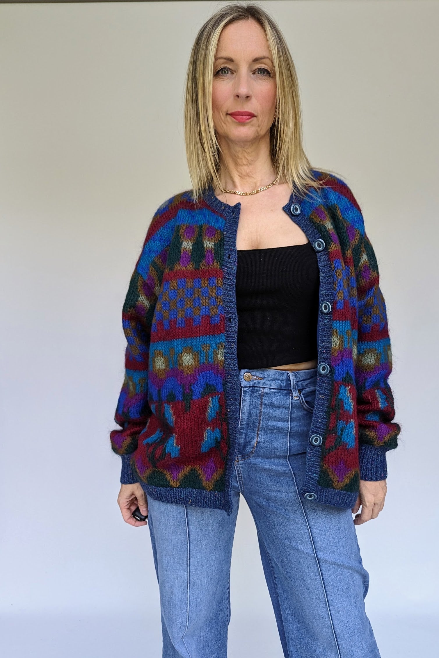 Vintage Mohair Mix 90s Cardigan