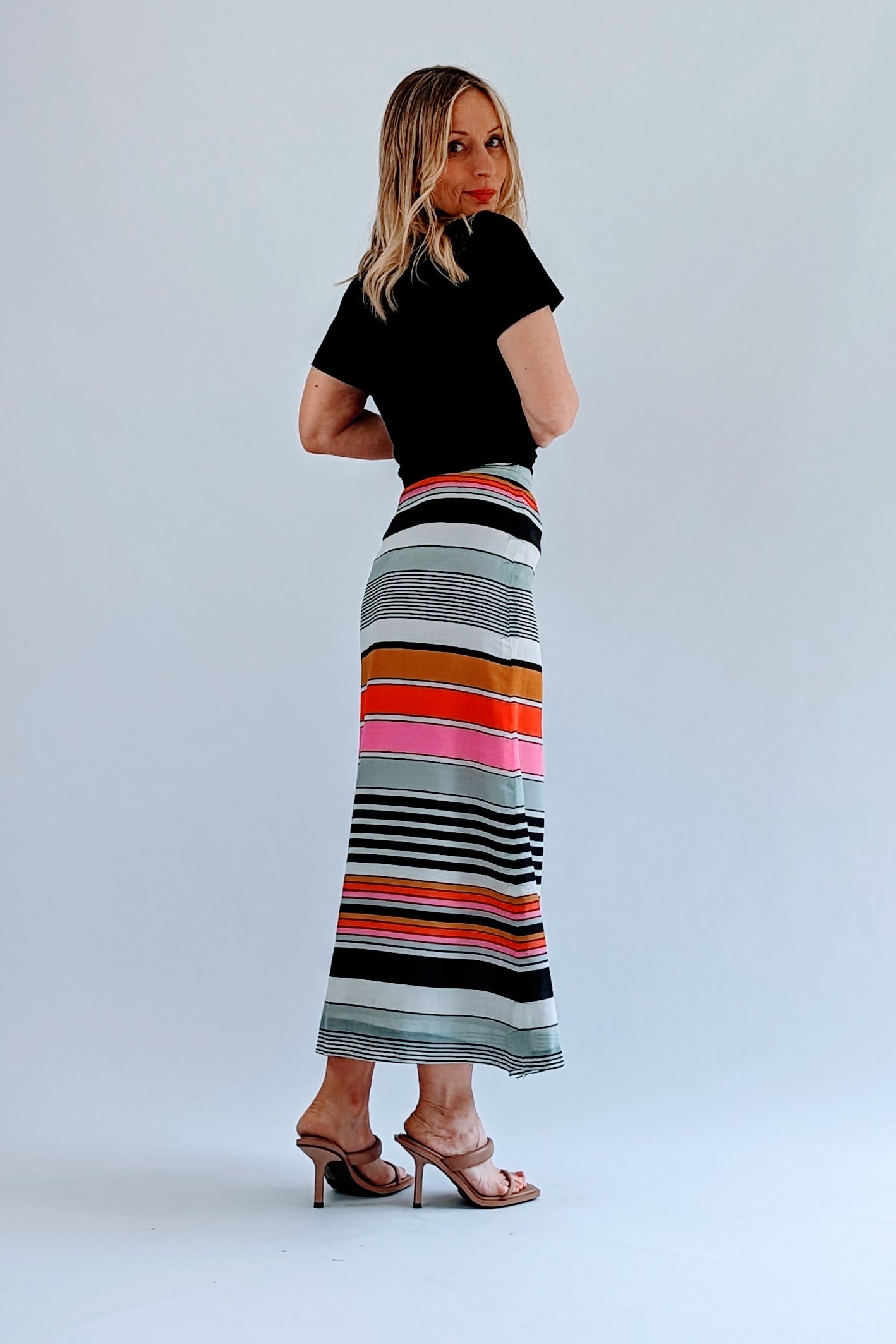 Striped on sale 80s skirt