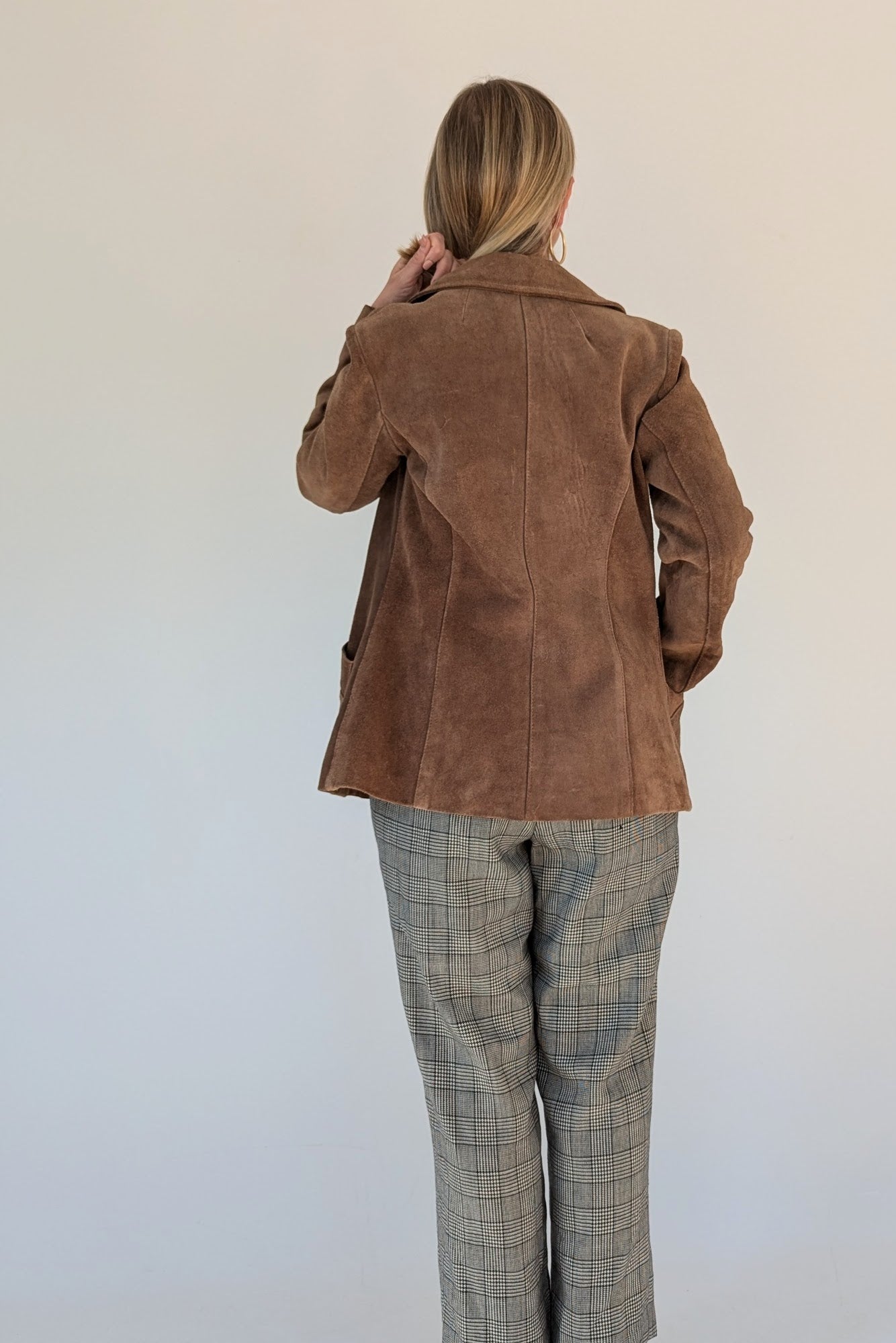 Vintage Suede Blazer Jacket