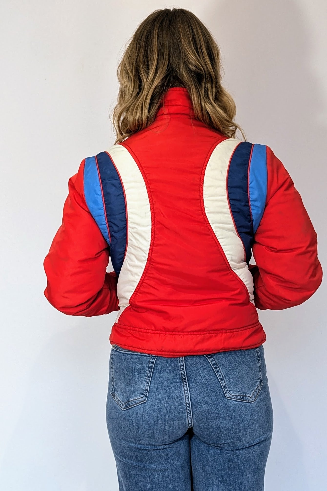 70s Red Ski Puffer Jacket