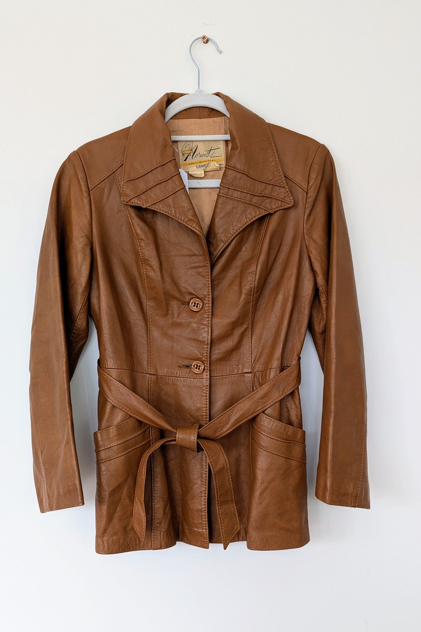 1970s Norwest Tan Leather Jacket