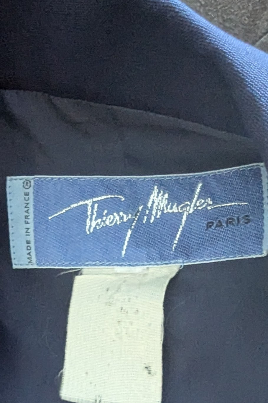 80s Vintage Thierry Mugler Navy Jacket