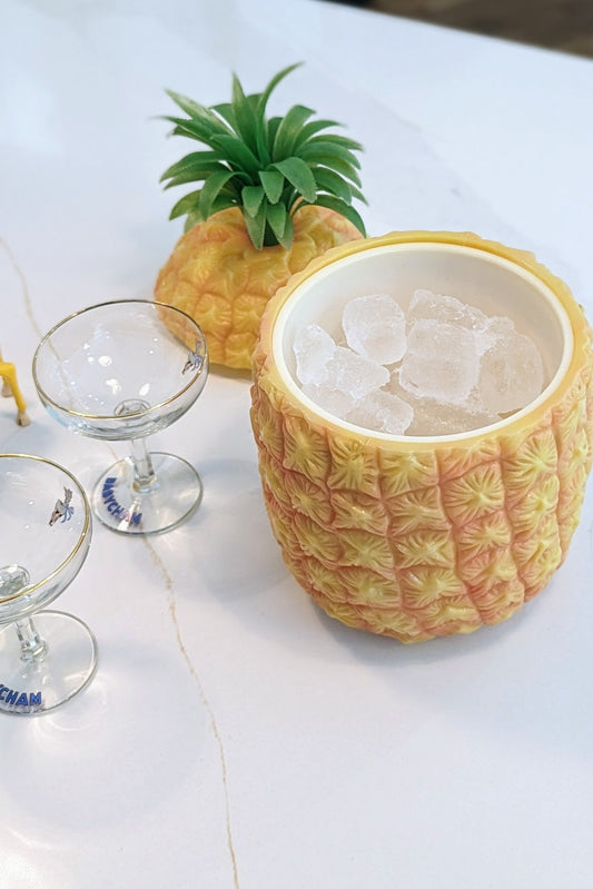 1960s mid century pineapple ice bucket
